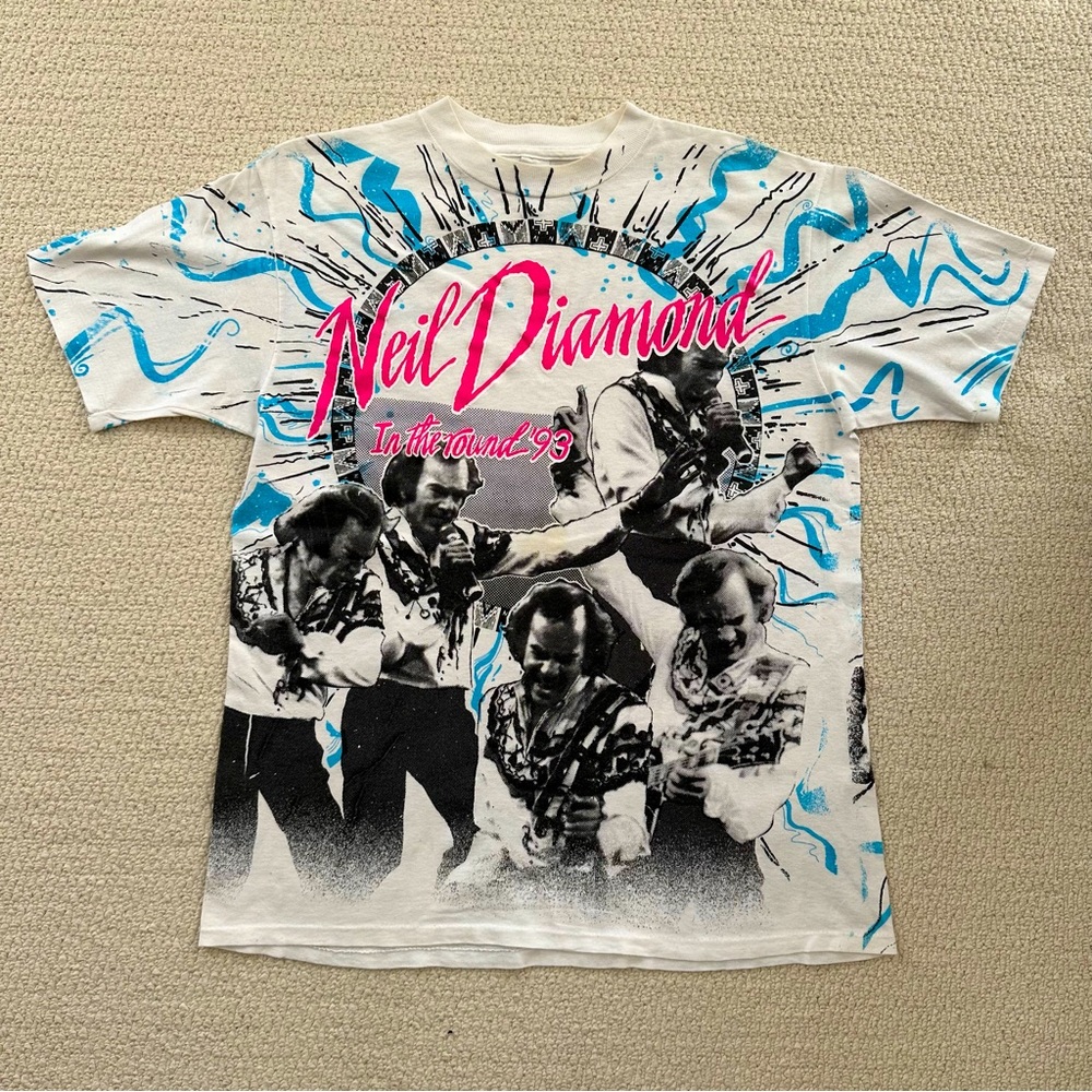 Vintage 1993 Neil Diamond Single Stitch Graphic Tee